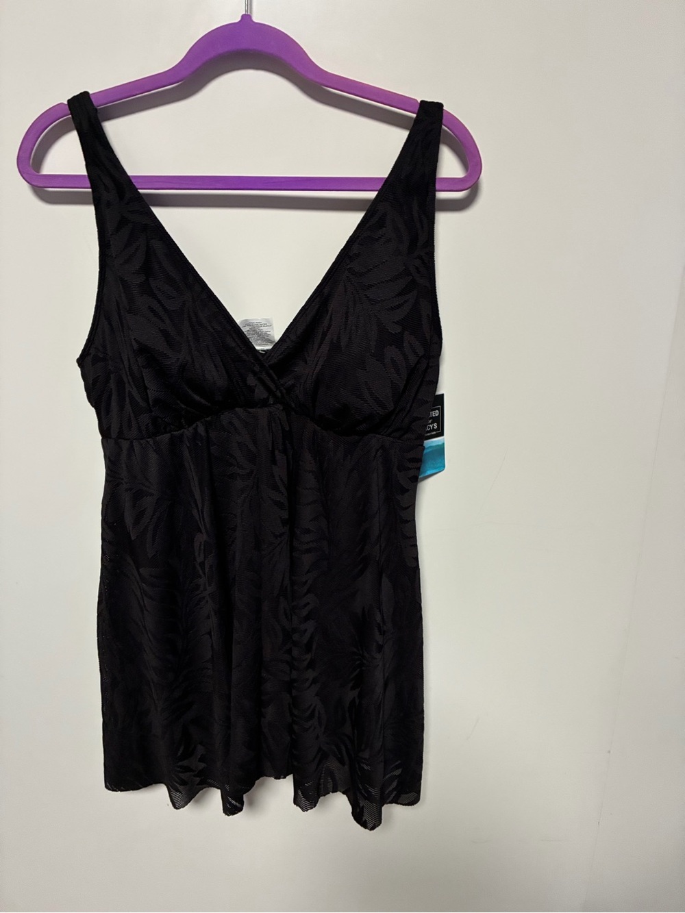 NWT! Plus Size 18W Swim Solutions One-Piece Swimdress